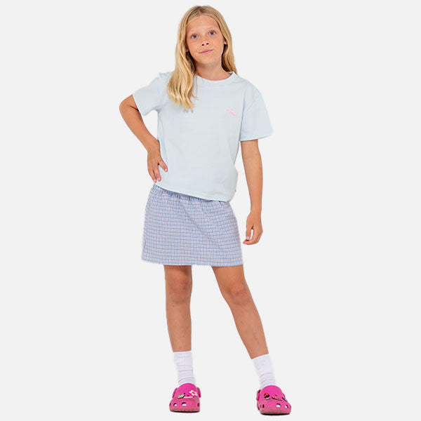 Rusty Girls Hibiscus OS Tee - Celestial Blue