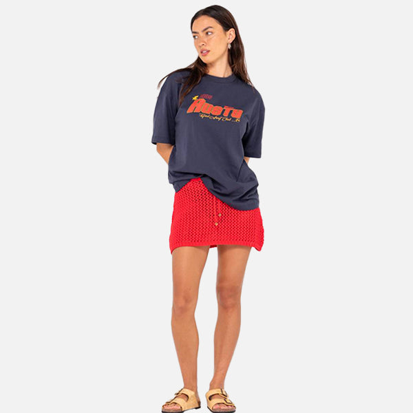 Rusty Girls OS Surf Tee - Navy