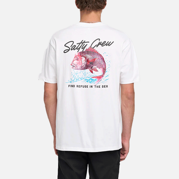 Salty Crew Snapper Premium Tee - White