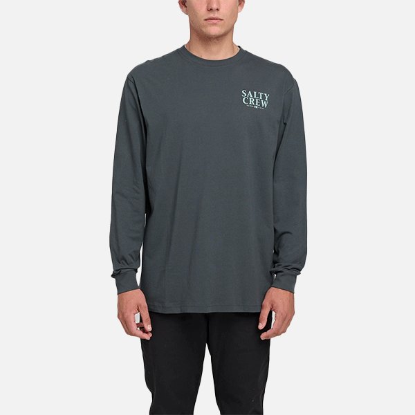 Salty Crew Yellow Fin Long Sleeve Tee - Coal