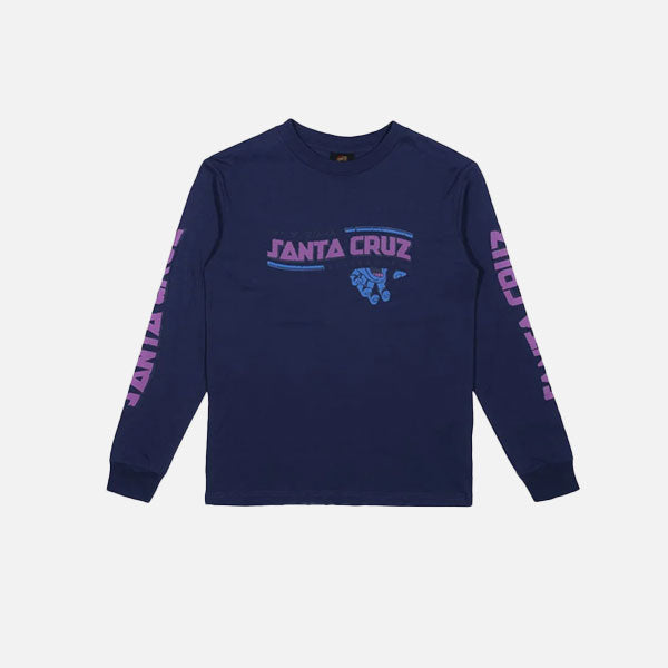 Santa Cruz Youth Inherit Pop Long Sleeve Tee - Dark Blue