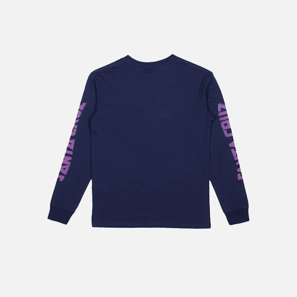 Santa Cruz Youth Inherit Pop Long Sleeve Tee - Dark Blue