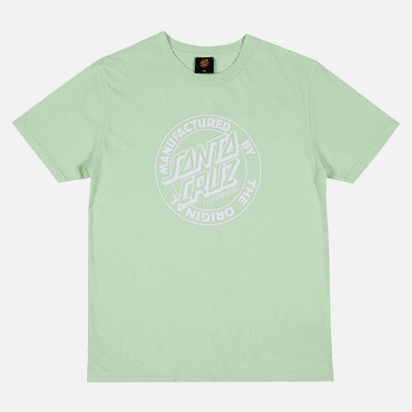 Santa Cruz Youth MFG Dot Tee - Light Green