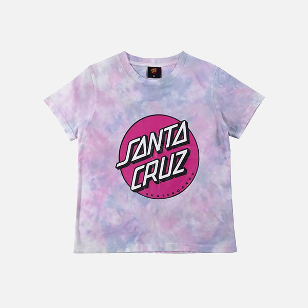 Santa Cruz Girls Other Dot Front Tie Dye Tee - Multi