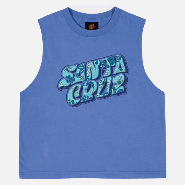 Santa Cruz Girls Vibes Fill Front Muscle - Blue