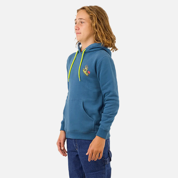 Santa Cruz Youth Melting Hand Hoodie - Vintage Blue