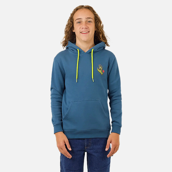 Santa Cruz Youth Melting Hand Hoodie - Vintage Blue