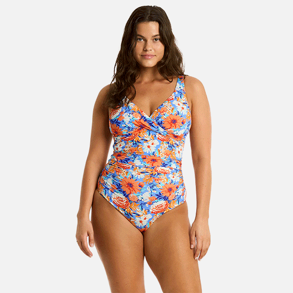 Sea Level Rio Cross Front Multifit One Piece - Iris