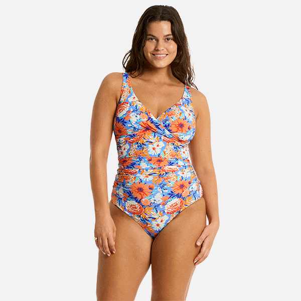 Sea Level Rio Cross Front Multifit One Piece - Iris