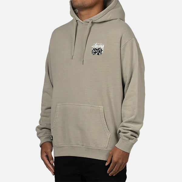 Stussy Pair Of Dice Fleece Hood - Pigment Olive