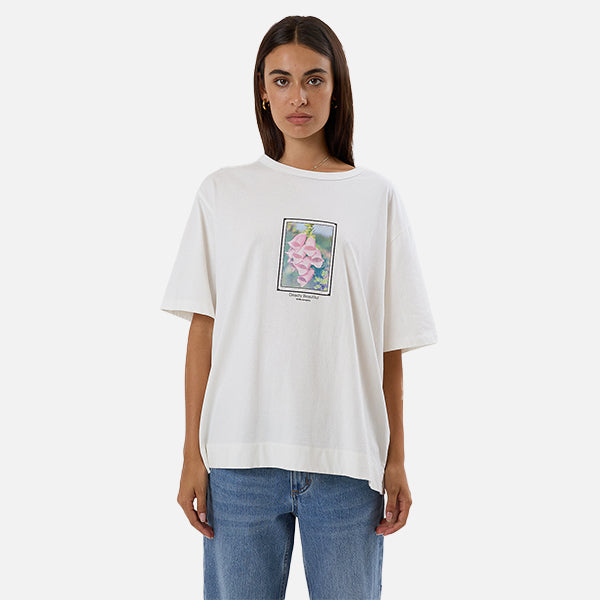 Thrills Deadly Belle Box Tee - Dirty White