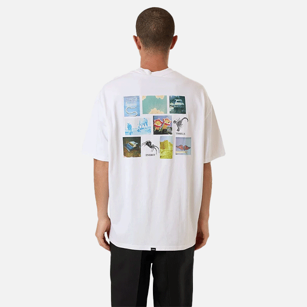 Thrills Energy Box Fit Oversize Tee - White