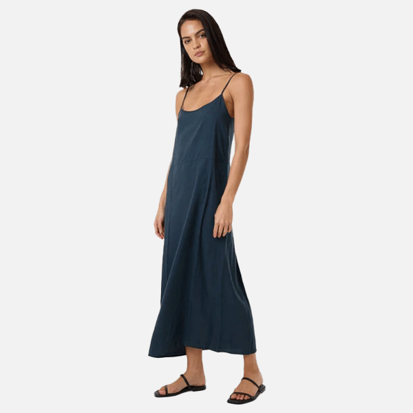 Thrills Breezy Slip Dress - Dark Slate