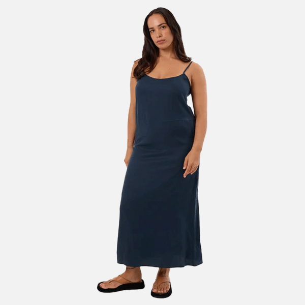 Thrills Breezy Slip Dress - Dark Slate