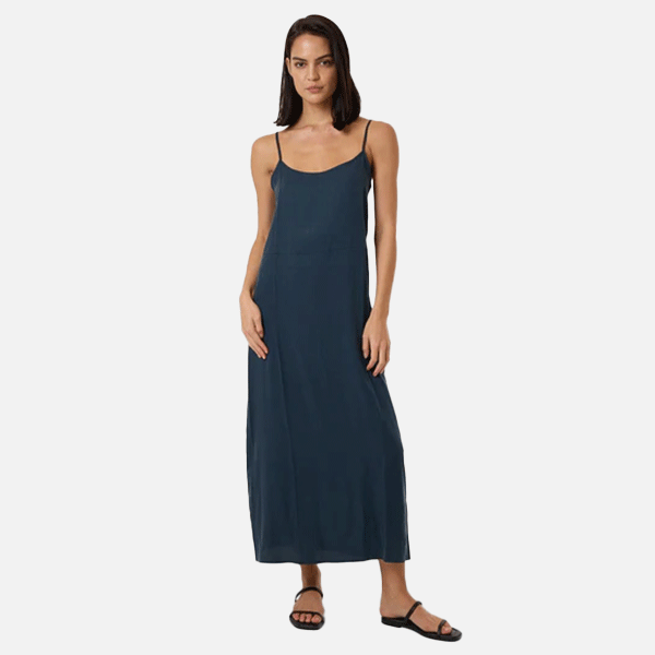 Thrills Breezy Slip Dress - Dark Slate