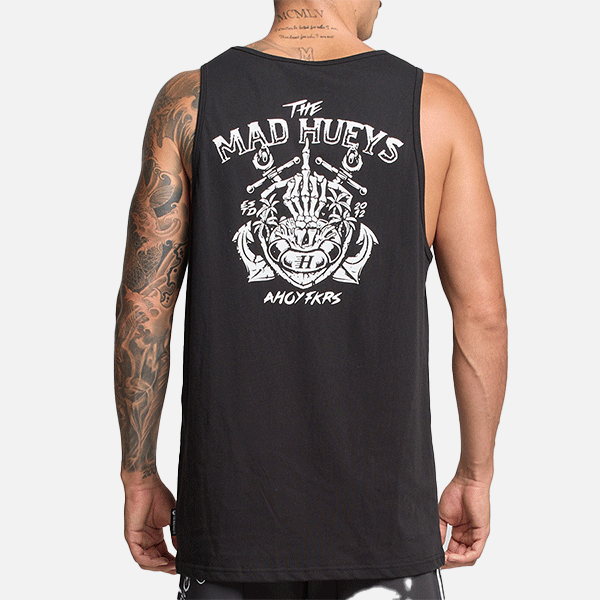 The Mad Hueys Ahoy Fkrs Tank - Black