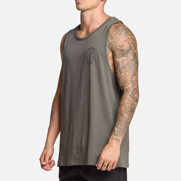 The Mad Hueys Anchor Bones Tank - Charcoal