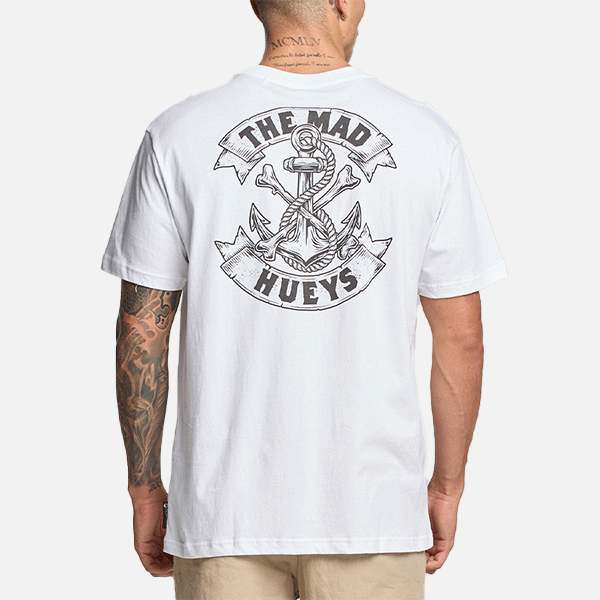 The Mad Hueys Anchor Bones Tee - White