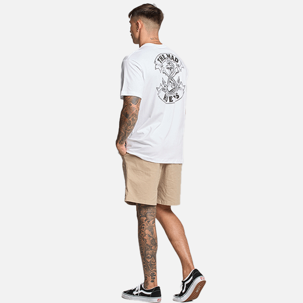 The Mad Hueys Anchor Bones Tee - White