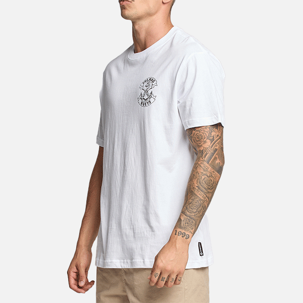 The Mad Hueys Anchor Bones Tee - White