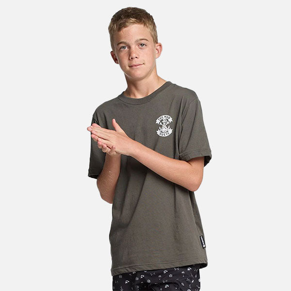 The Mad Hueys Anchor Bones Youth Tee -  Charcoal