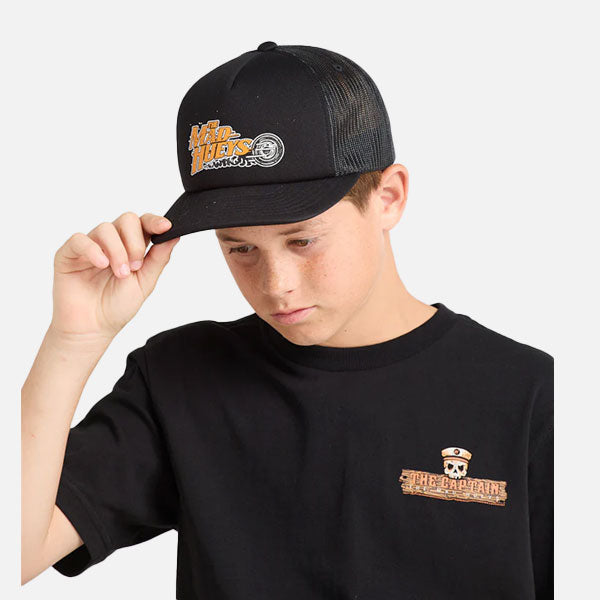 The Mad Hueys Crikey Gang Youth Foam Trucker - Black