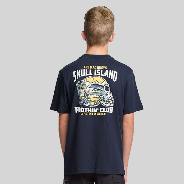 The Mad Hueys Frothing Club Youth Tee - Navy