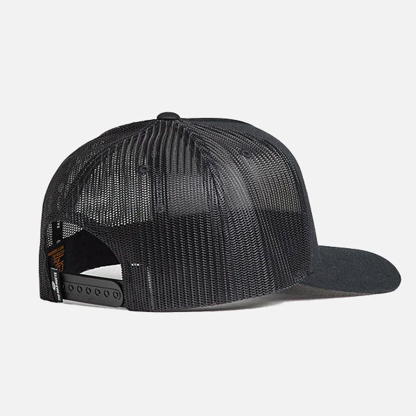 The Mad Hueys Hooked For Life Twill Trucker - Black