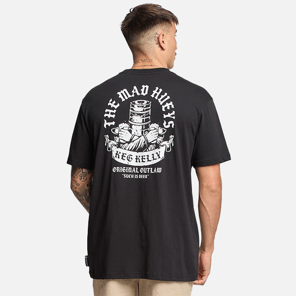 The Mad Hueys Keg Kelly Tee - Black