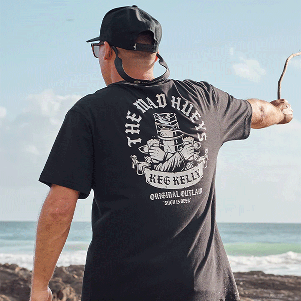 The Mad Hueys Keg Kelly Tee - Black