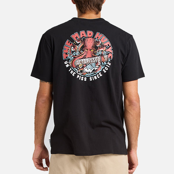 The Mad Hueys Octopissed Tee - Black