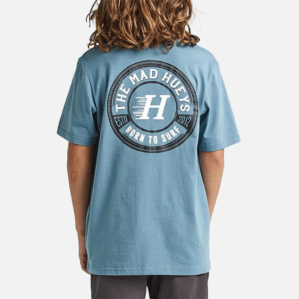 The Mad Hueys Surf Fish Youth Tee - Slate