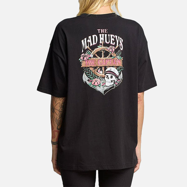 The Mad Hueys Shipwrecked Captain OS Tee - Black