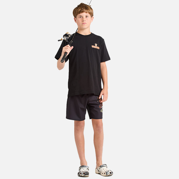 The Mad Hueys Youth Kraken Tee - Black