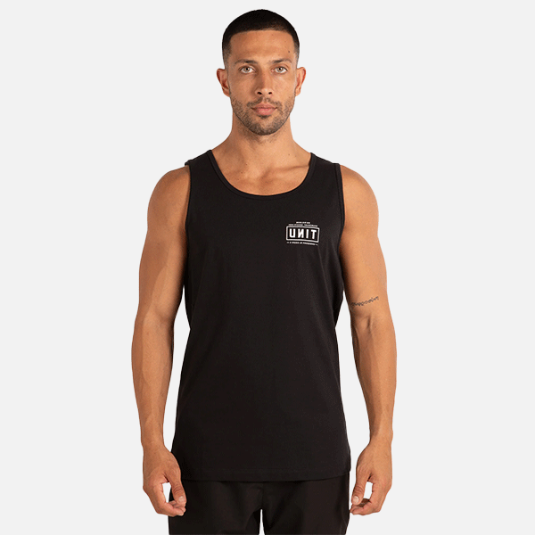 Unit Daily Singlet - Black