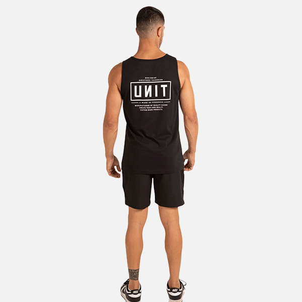 Unit Daily Singlet - Black