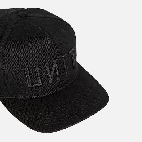 Unit Frontline Snapback Cap - Black