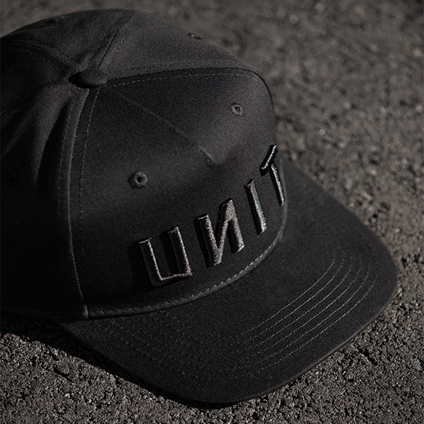 Unit Frontline Snapback Cap - Black