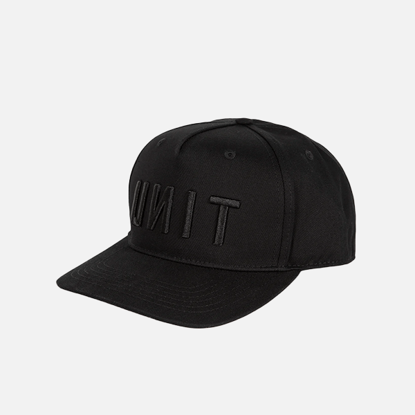 Unit Frontline Snapback Cap - Black