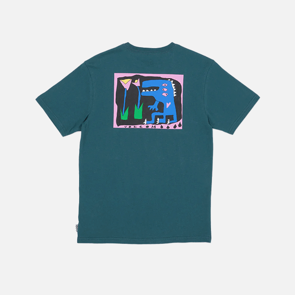 Volcom Youth Arthur Dino Tee - Evergreen