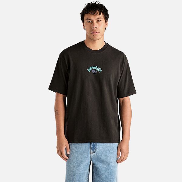 Wrangler Fossil Shell Slacker Tee - Worn Black