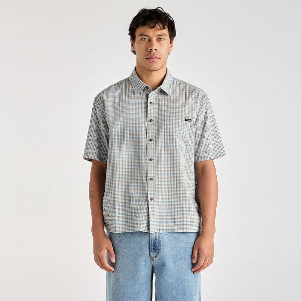 Wrangler Boxcar Shirt - Blue Check