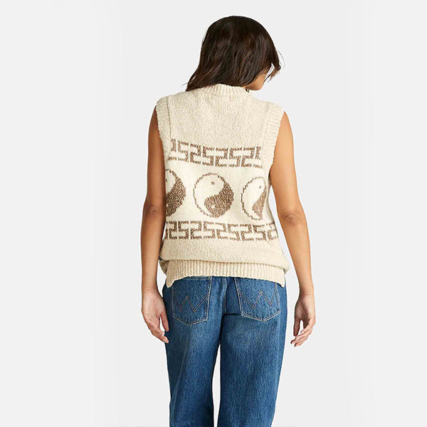 Wrangler Yin & Yang Slouch Knit Vest - Coco Sands