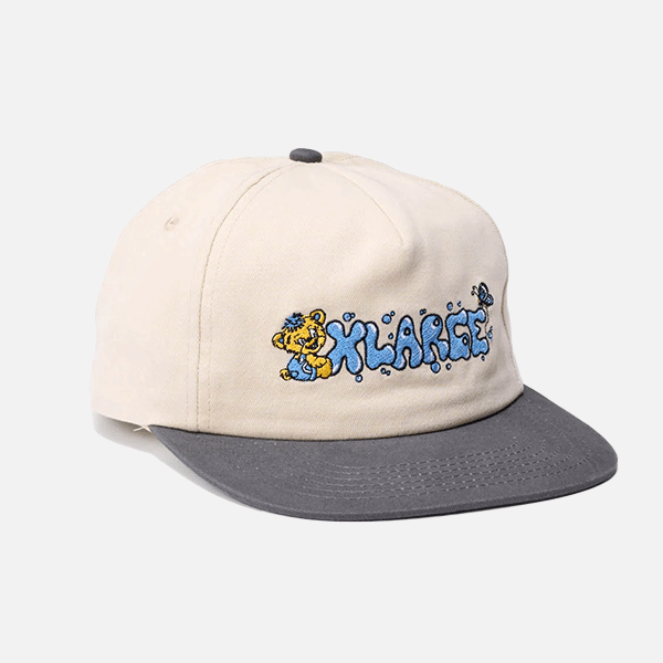 XLarge Mad Bear Snapback Cap - Chalk