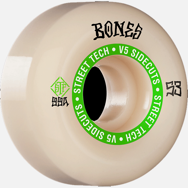 Bones STF Skateboard Wheels Ninety Nine V5 Sidecut - 53mm