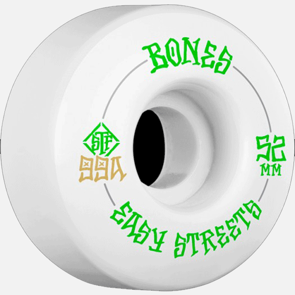 Bones Easy Street Skateboard Wheels V1 -52mm