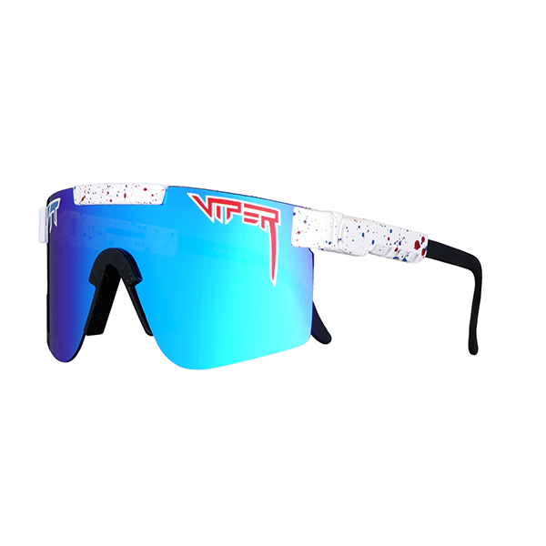 Pit Viper The Absolute Freedom Polarized Single Wide - Blue Revo Mirror