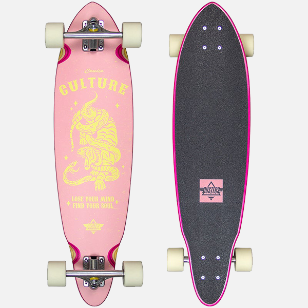 Duster Culture Longboard Pink/Yellow - 33