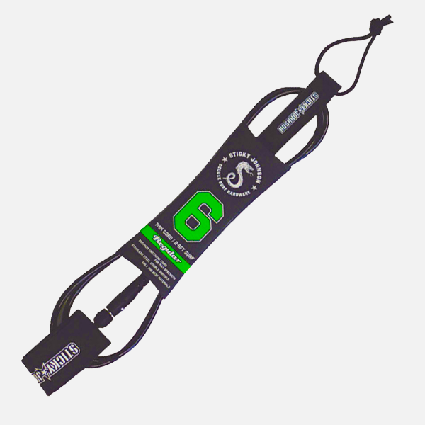 Sticky Johnson Surf Leash - Neon Green