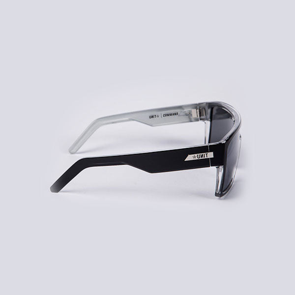 Unit Command Sunglasses Polarised - Black Silver